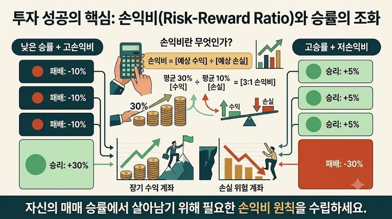 손익비. 제미나이 생성 이미지