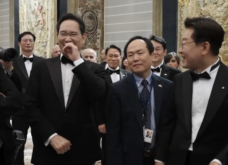 4대 총수 중 유일하게 李대통령 동행 이재용 