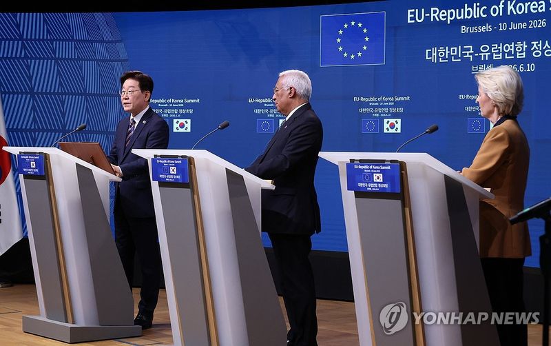 이재명 대통령, 한-EU 공동언론발표 (출처=연합뉴스)
