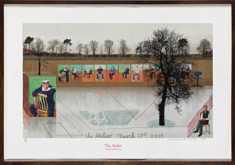 데이비드 호크니_The Atelier, March 17th 2009, 2009, 서울옥션 6월 경매, 추정가 3000만 원 ~ 8000만 원 *재판매 및 DB 금지