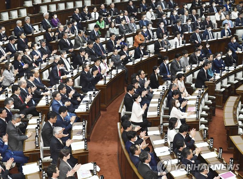 일본 참의원 본회의. 출처=연합뉴스