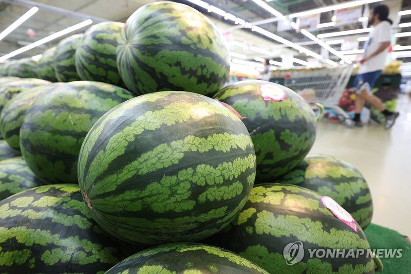 이른 더위에 수박 인기 (출처=연합뉴스)