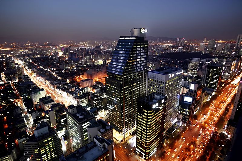 GS강남타워 전경. 오티스 코리아 제공