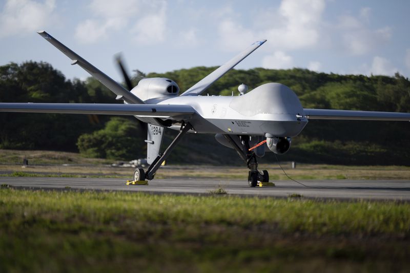 미국의 첨단 무인정찰기 MQ-9B 시가디언. AP뉴시스