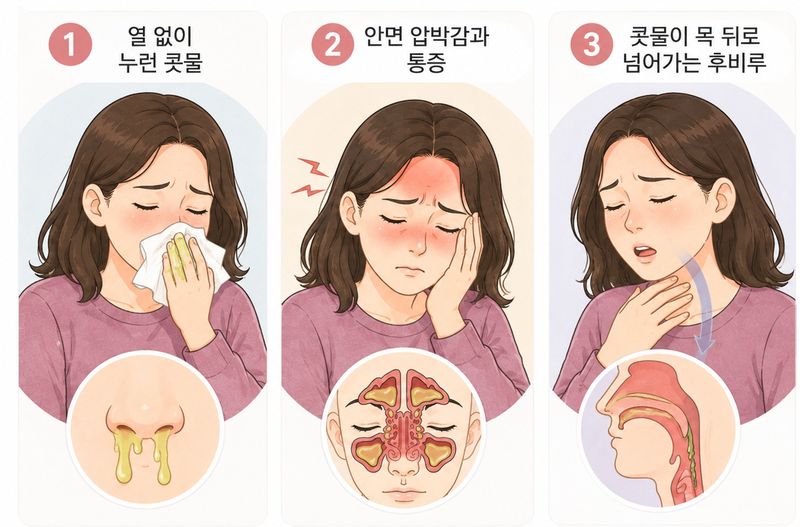 부비동염의 주요 증상 3가지. /사진=파이낸셜뉴스 [AI생성 이미지 - ChatGPT]