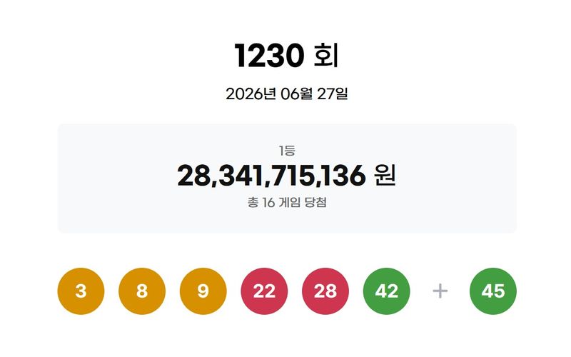 (동행복권 홈페이지 갈무리)