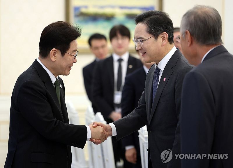 이재명 대통령과 이재용 회장 (출처=연합뉴스)
