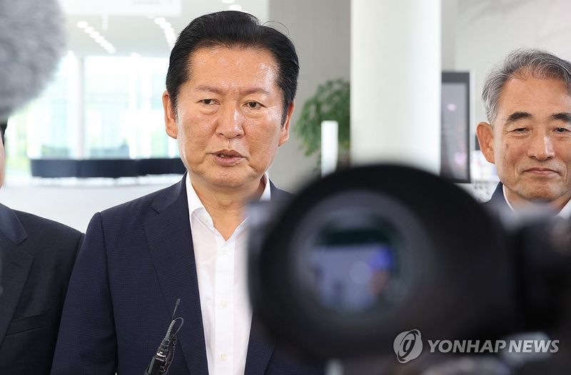 입장 밝히는 정청래 전 대표 (출처=연합뉴스)