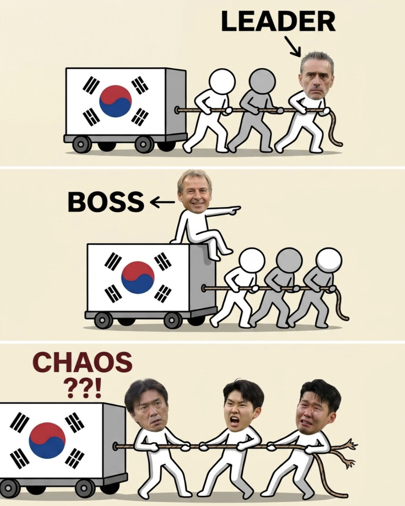 한국의 축구대표팀이 2026 북중미 월드컵 조별리그에서 탈락하며 일찌감치 월드컵을 마감한 가운데 온라인엔 축구팬들의 분노가 담긴 패러디 콘텐츠들이 확산되고 있다. /사진=온라인 커뮤니티 캡처
