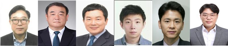 (왼쪽부터) 오성근 미래혁신부시장 내정자, 정경원 정무특별보좌관 내정자, 홍순헌 정책협치특별보좌관, 정주영 정책수석보좌관, 박석호 정무수석보좌관, 반선호 대외협력보좌관. 전재수 부산시장직 인수위원회 제공