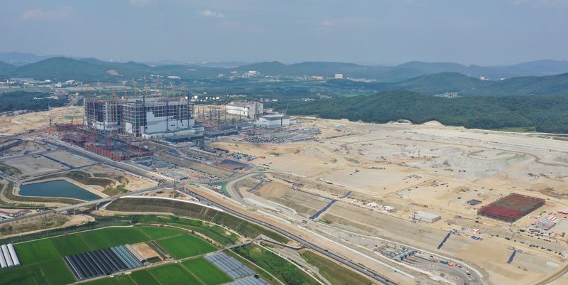 경기 용인시 처인구 원삼면에 위치한 용인 반도체 클러스터 일반산업단지 공사현장의 모습. 뉴스1
