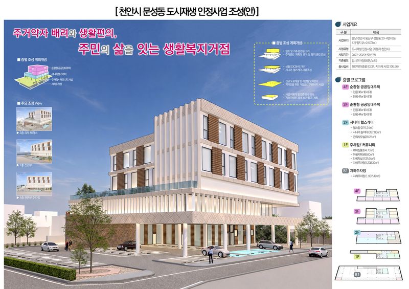 충남 천안 문성동 인정사업 구상도