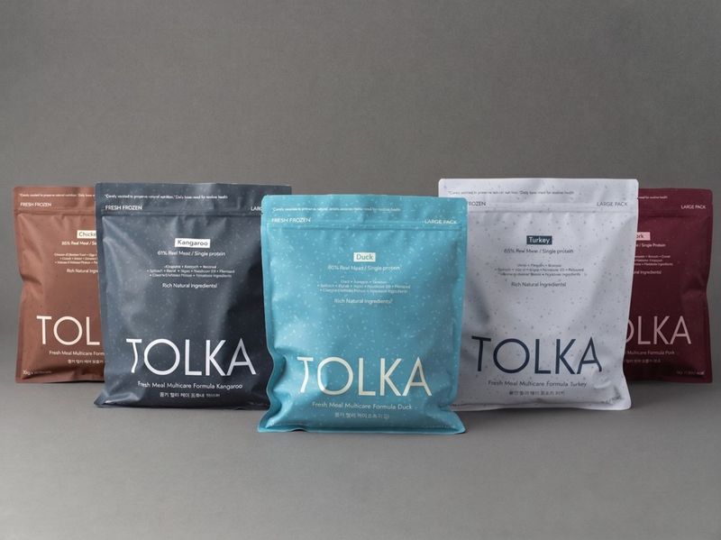 올데이올가닉의 프리미엄 기능성 화식 브랜드 '톨카(TOLKA)' 5종 라인업 이미지. 올데이올가닉 제공.