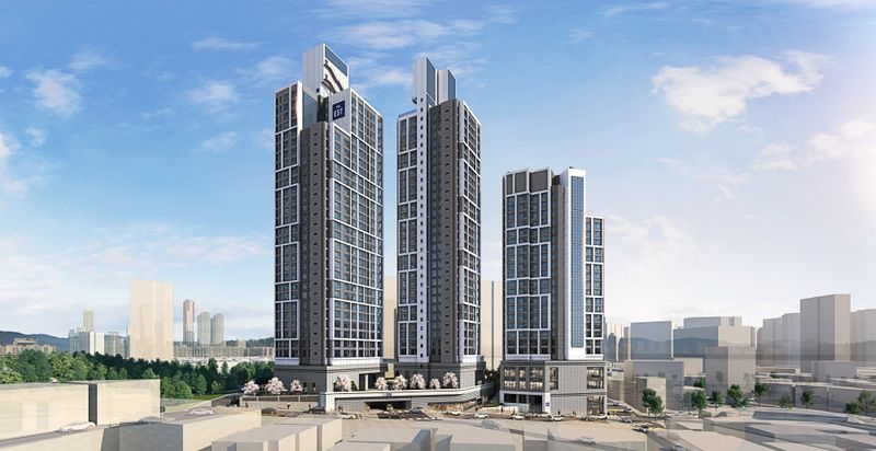 동문건설, ‘동작 센트럴 동문 디 이스트’ 투시도