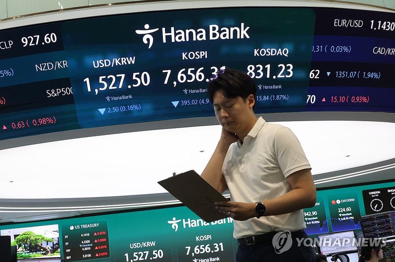 코스피 7,600선 마감 (출처=연합뉴스)