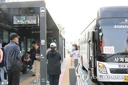 지난해 창원 시내버스 파업 (출처=연합뉴스)