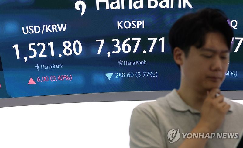 코스피, 급락 출발 (출처=연합뉴스)