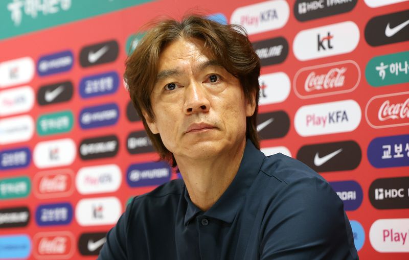 홍명보 전 한국 축구 국가대표팀 감독. 뉴스1