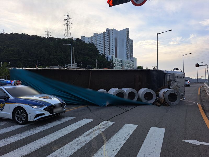 사고 현장. 부산경찰청 제공