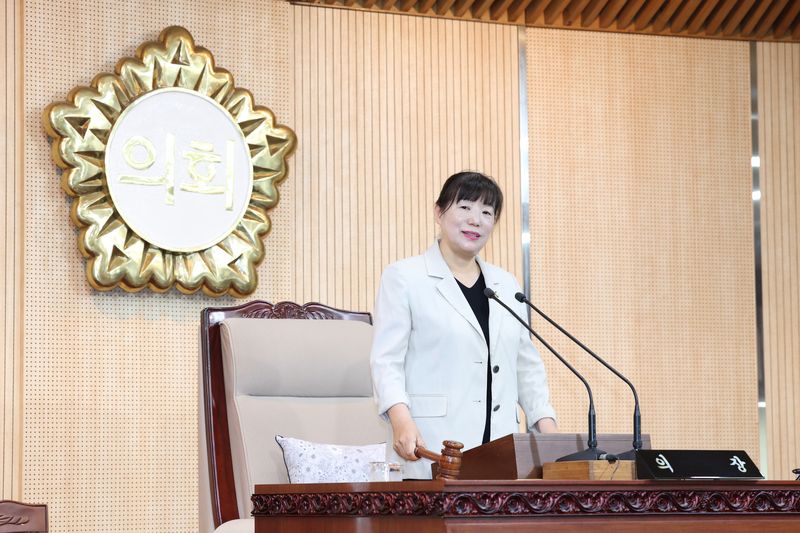 제10대 고양시의회 전반기 의장에 선출된 김미수 의원. (고양시의회 제공, 재판매 및 DB금지)
