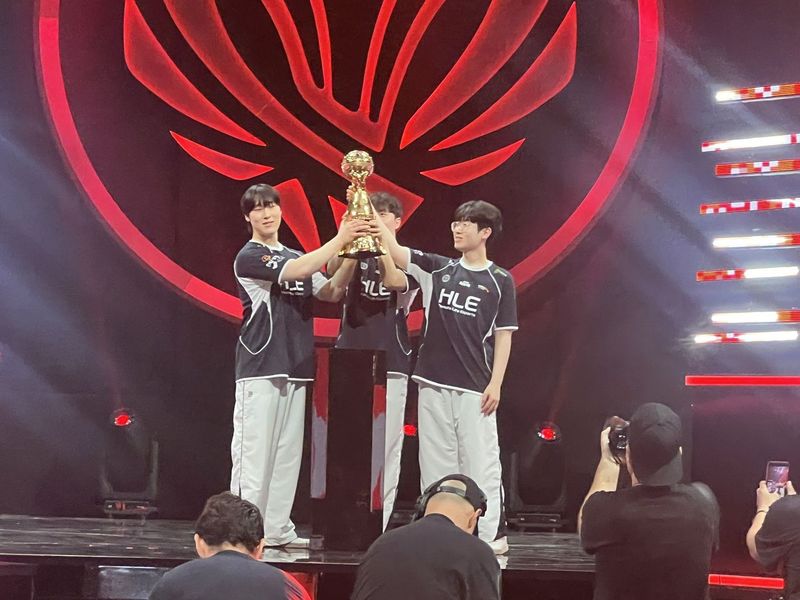 [대전=뉴시스]대전컨벤션센터 제2전시장에서 열린 '2026 미드 시즌 인비테이셔널(MSI)' 결승전에서 한화생명e스포츠(HLE)가 우승을 차지했다. 2026. 07. 13 photo@newsis.com *재판매 및 DB 금지