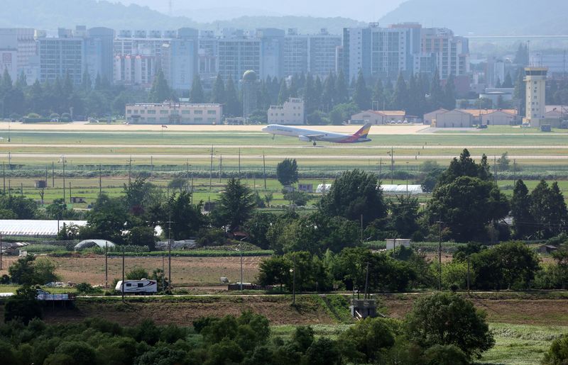 이달 13일 오후 반도체 클러스터가 들어서는 통합광주 광산구 송정동 군 공항 일원. 연합뉴스