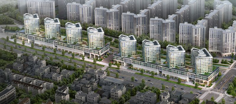 수원 아이파크 시티 오피스텔 조감도