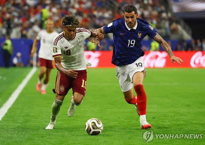 2026 월드컵 준결승 프랑스와 스페인의 경기.연합뉴스