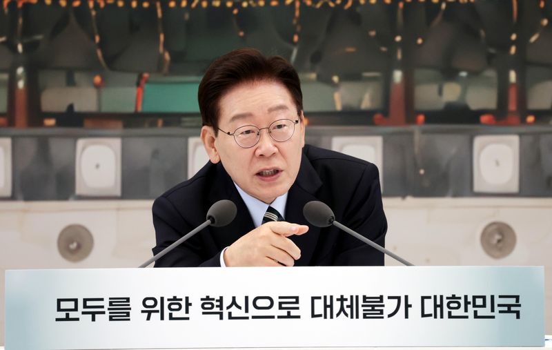 [서울=뉴시스] 김진아 기자 = 이재명 대통령이 16일 청와대 영빈관에서 열린 '삶으로 체감하는 대체불가 대한민국-국민과 함께하는 두 번째 업무보고'에서 발언하고 있다. 2026.07.16. bluesoda@newsis.com