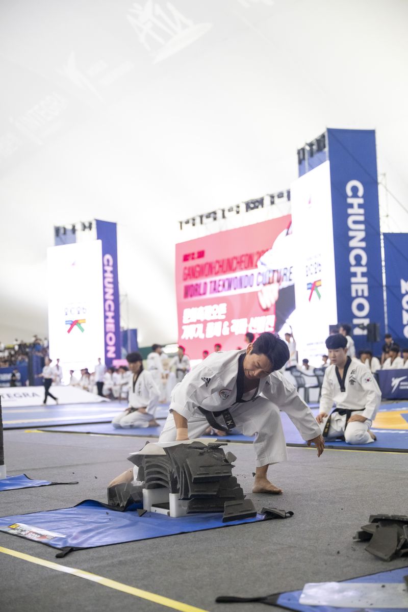 강원·춘천 2026 세계태권도문화축제 격파 경기 현장.(춘천시 제공, 재판매 및 DB금지)