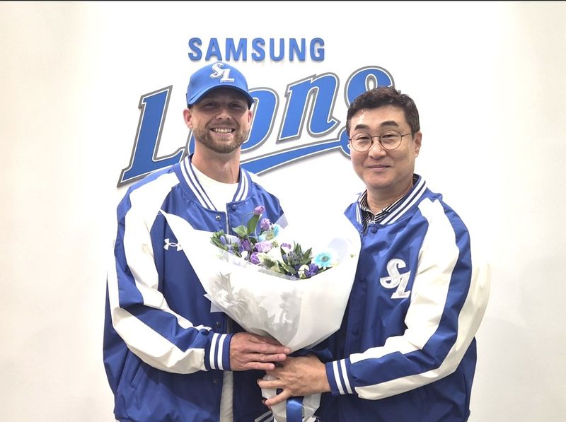삼성 라이온즈와 계약한 오스틴 보스. (삼성 제공)