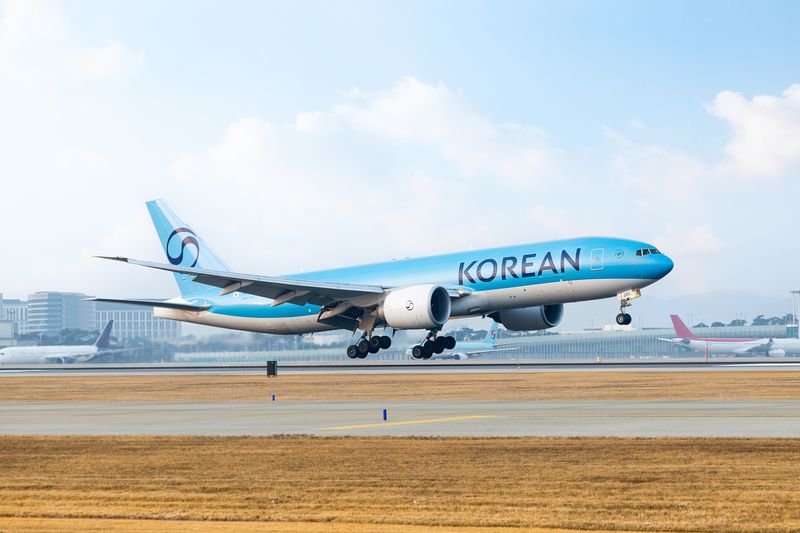 대한항공 보잉 777F 항공기. 대한항공 제공