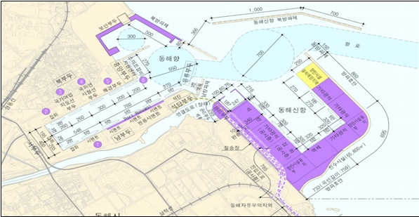 동해시 동해항. 강원자치도 제공