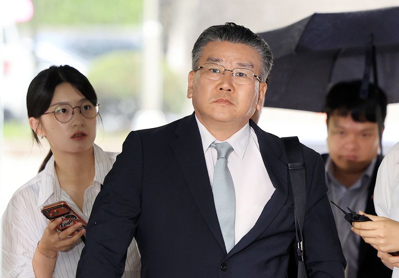 [서울=뉴시스] 김금보 기자 = 대통령실 관저 이전 관련 '봐주기 감사' 의혹에 얽힌 유병호 감사위원이 자신의 수첩에 "윤석열 당선이 곧 공정"이라고 적시한 것으로 조사됐다. 사진은 유 위원. (공동취재) 2026.07.21. photo@newsis.com