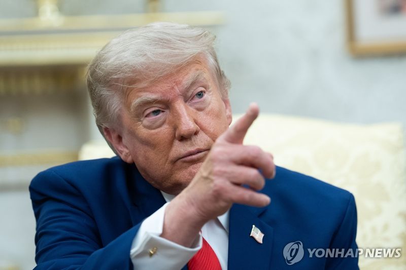 도널드 트럼프 미국 대통령. 연합뉴스