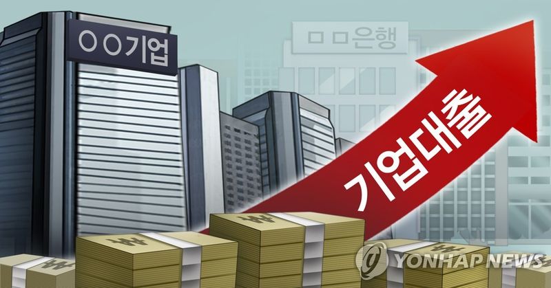 기업대출 증가 (PG) (출처=연합뉴스)