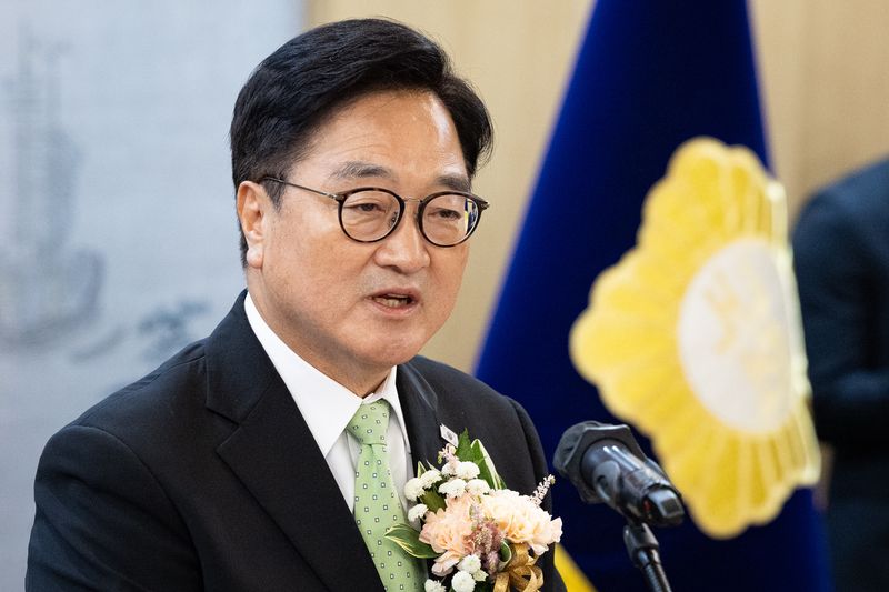 우원식 국회의장이 지난 5월 29일 서울 여의도 국회에서 열린 제22대 국회 전반기 국회의장단 퇴임식에서 퇴임사를 하고 있다. 2026.5.29 ⓒ 뉴스1 유승관 기자