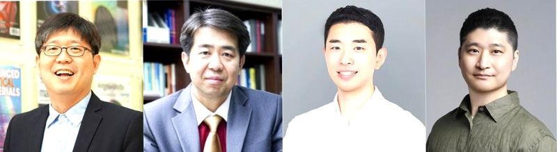 [포항=뉴시스] 포스텍 기계공학과·화학공학과·전자전기공학과·융합대학원 노준석 교수 연구팀이 특정 사람에게만 말을 건넬 수 있는 스피커 기술을 개발했다. 노 교수(왼쪽부터), 기계공학과 문원규 교수·박사과정 오범석씨·김웅지 박사. (사진=포스텍 제공) 2026.07.24. photo@newsis.com