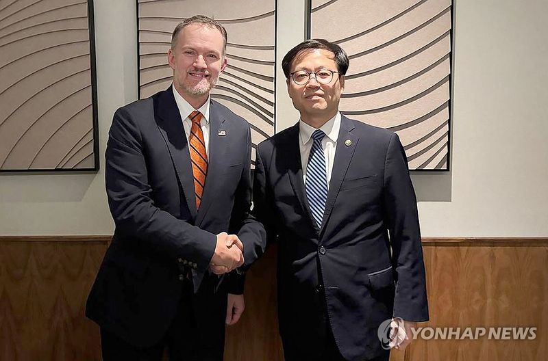 여한구 통상교섭본부장, 미국 무역대표부 대표 면담 (출처=연합뉴스)