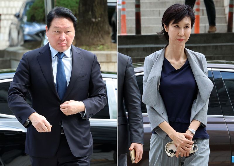 최태원 SK그룹 회장이 노소영 아트센터 나비 관장에게 재산분할금 9440억원을 지급해야 한다는 파기환송심 결론이 나왔다. 뉴시스