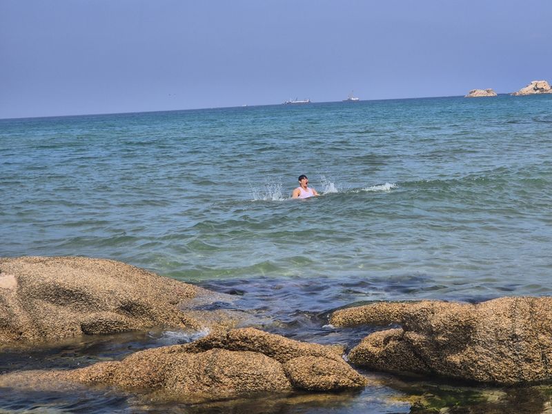 지난 6월 양양 하조대해변 갯바위에서 있었던 동해지방해양경찰청 수난사고 구조 시연. (뉴스1 DB)