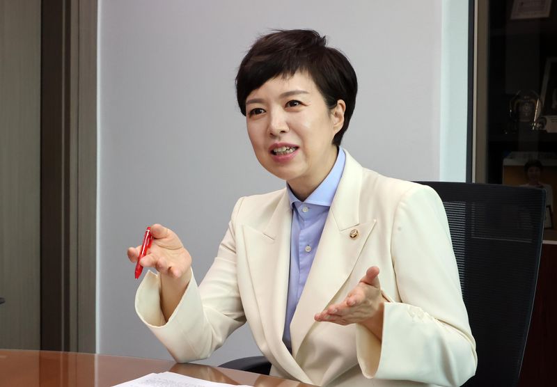 김은혜 국민의힘 의원이 파이낸셜뉴스와 인터뷰를 하고 있다. 사진=박범준 기자