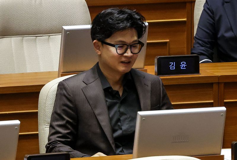 [서울=뉴시스] 정병혁 기자 = 한동훈 무소속 의원이 23일 서울 여의도 국회에서 열린 제437회 국회(임시회) 2차 본회의에 참석해 있다. 2026.07.23. jhope@newsis.com
