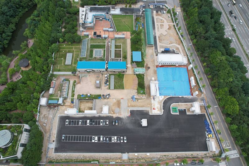 성남시 분당구 삼평동 판교수질복원센터 하수처리시설 드론 촬영 전경 (성남시 제공. 재판매 및 DB금지)