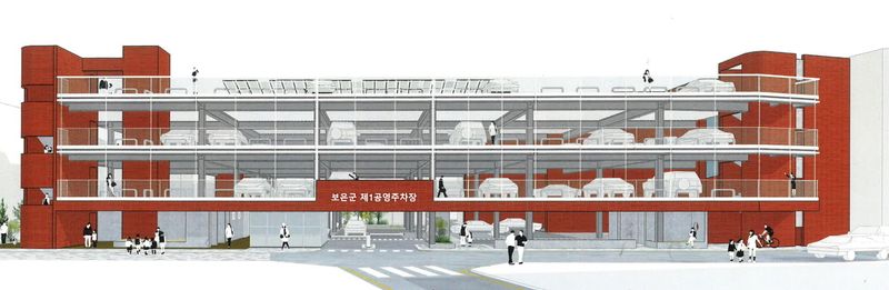 보은읍 1공영주차장 주차타워 건립 설계 공모 당선작.(보은군 제공. 재판매 및 DB금지)/뉴스1