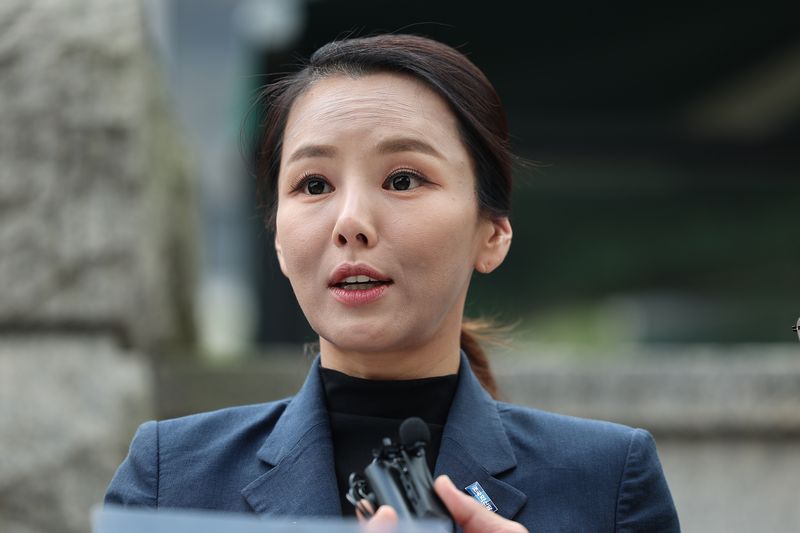 강미정 전 조국혁신당 대변인. (공동 취재) 2024.5.8 ⓒ 뉴스1 신웅수 기자
