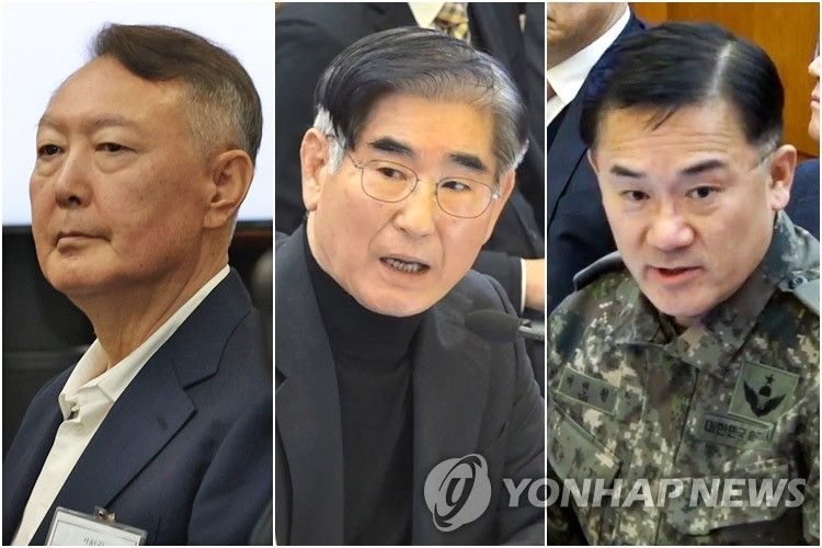 윤석열·김용현·여인형 (출처=연합뉴스)