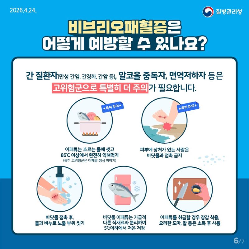 비브리오패혈증 예방수칙.(전북도 제공. 재판매 및 DB금지)/뉴스1