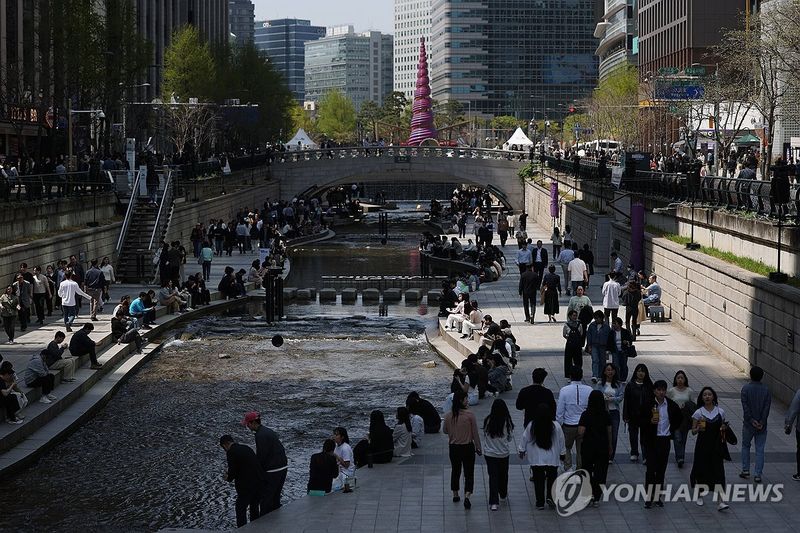 청계천 전경. 연합뉴스