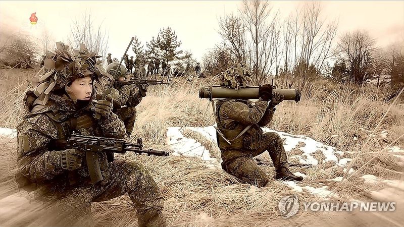 북한TV 방영된 러시아 파병 군인들 모습. 연합뉴스